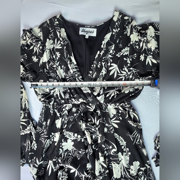 EUC Sunset Dress Dahlia Black and White Floral XL Dress - Picture 7 of 9